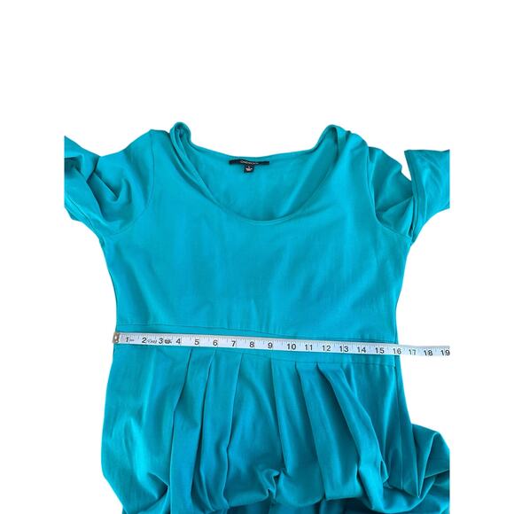 Chadwicks Maxi Dress Blue Pleated Round Neck Long Sleeve Cottagecore Large - Picture 10 of 13